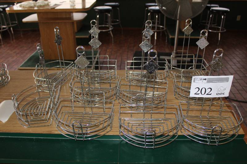 lot 202 image: Lot of (10) Wire Baskets