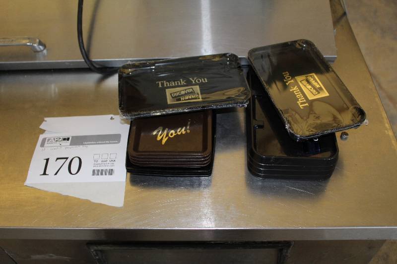 lot 170 image: Lot of (10) Plastic Credit Payment Trays