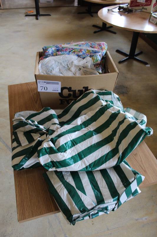 lot 70 image: Box Lot of Table Covers