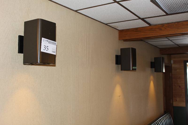 lot 35 image: Lot of (3) Wall Mount Light Scones
