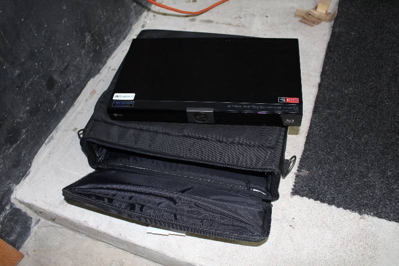 lot 14 image: LG Blu-ray Disc Player w Carry Bag