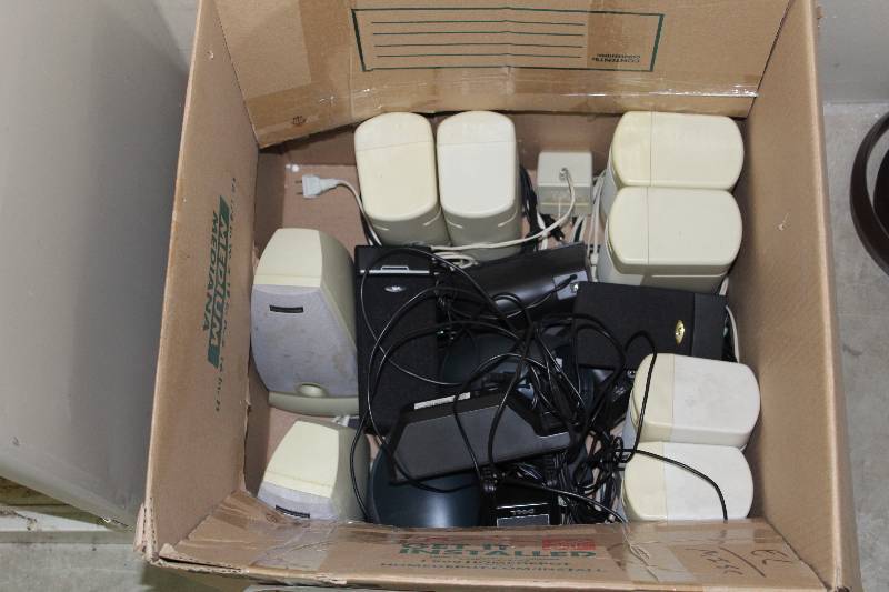 lot 55 image: Box Lot of Small Speakers