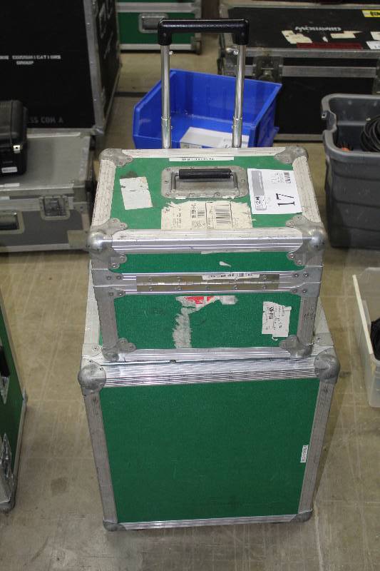 lot 17 image: Lot of (5) Including (1) Sanyo ProxtraX Multiverse Projector, (2) Lenses and (2) Rolling Road Cases