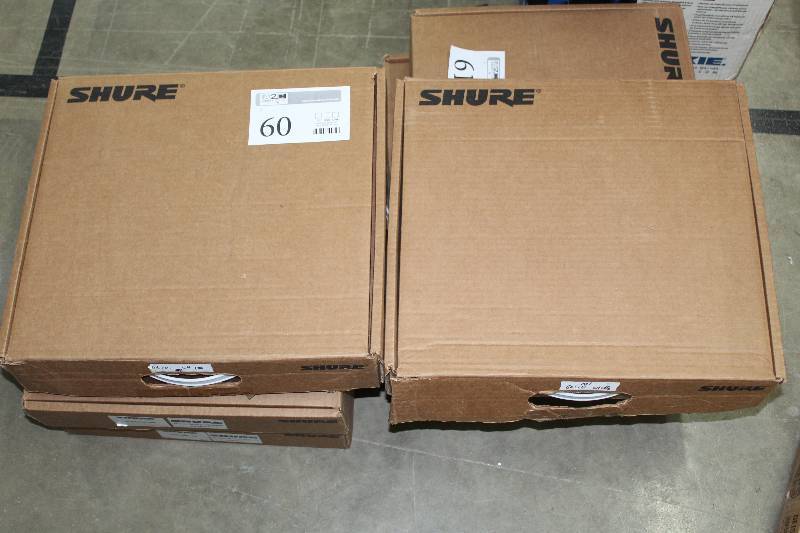 lot 60 image: Lot of (2) Shure ULXS4 Microphone Systems