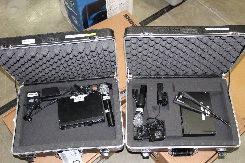 lot 83 image: Lot of (2) Shure ULXP4 Microphone Sets w Cases