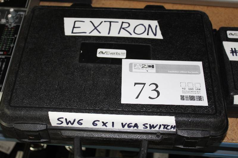 lot 73 image: Extron SW6 VGA 6-Port Switch w Case