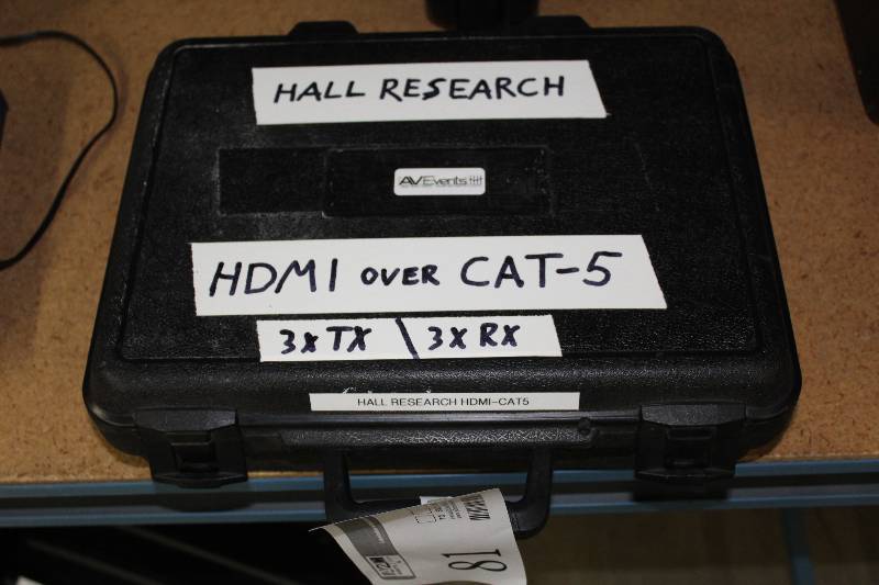lot 81 image: Hall Research HDMI Over Cat-5 System w Case