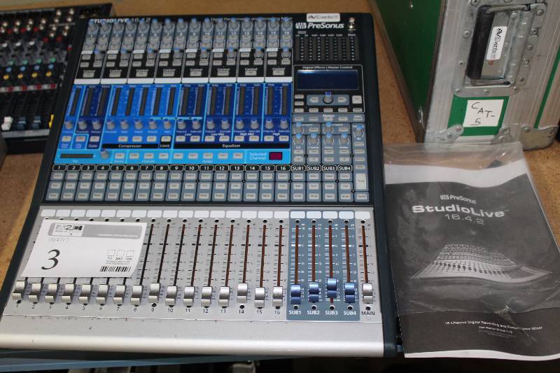 lot 3 image: PreSonus StudioLive 16.4.2 Digital Performance and Recording Mixer