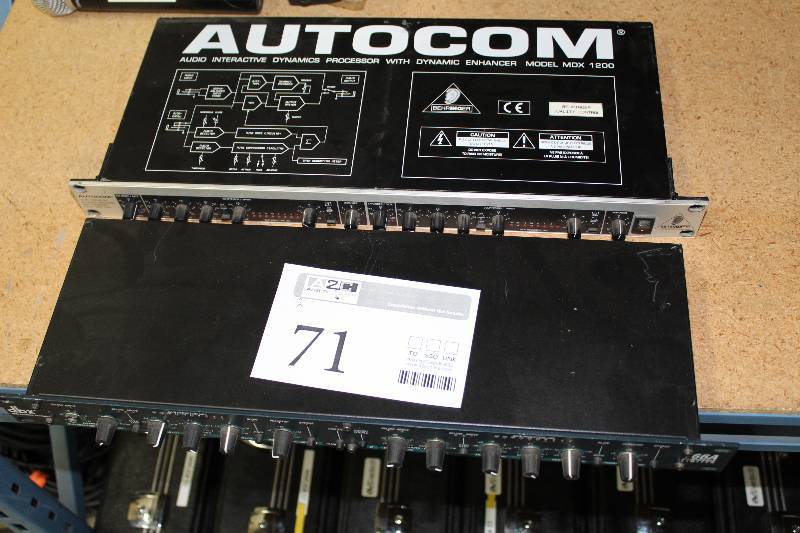 lot 71 image: Lot of (2) Rack-Mount Electronics - DBX, Autocom