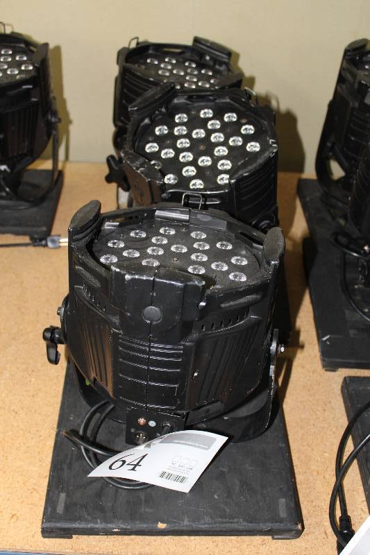 lot 64 image: Lot of (3) Elation Commercial LED Spot Lights