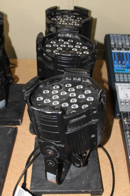 lot 65 image: Lot of (3) Elation Commercial LED Spot Lights