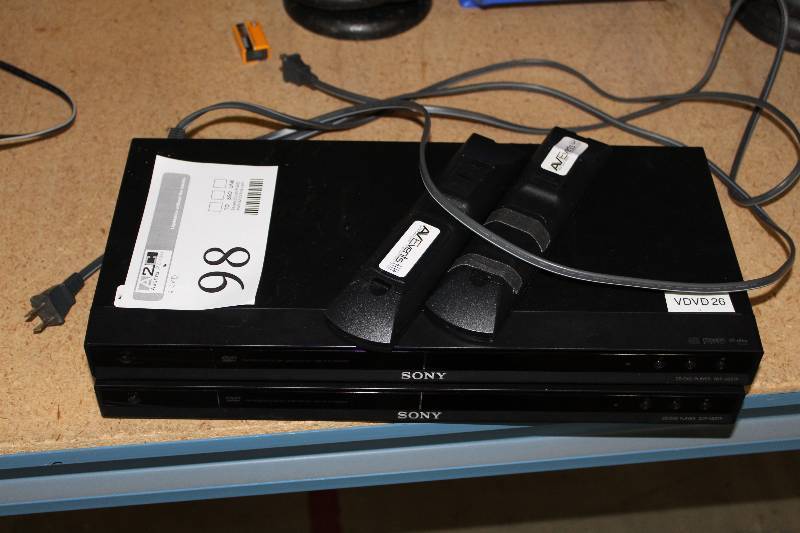 lot 98 image: Lot of (2) Sony Progressive Scan DVD Players w Remote Controls