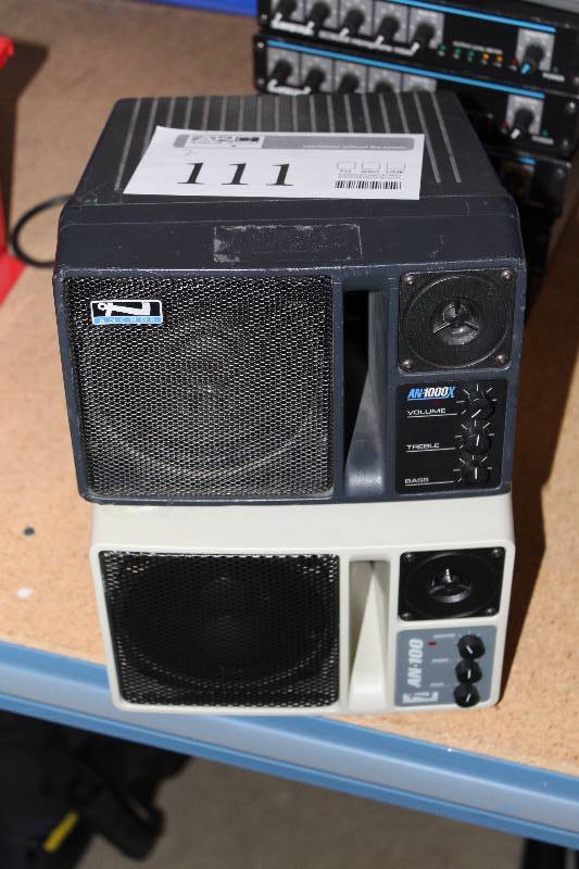lot 111 image: Lot of (2) Anchor 2-Way Powered Monitors
