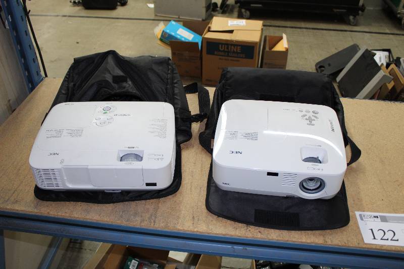 lot 122 image: Lot of (2) NEC Projectors