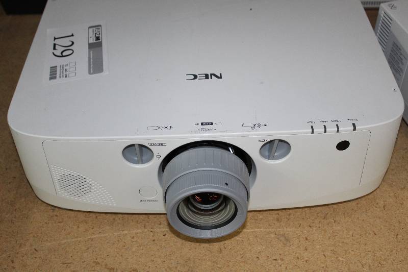 lot 129 image: NEC PA550W Projector