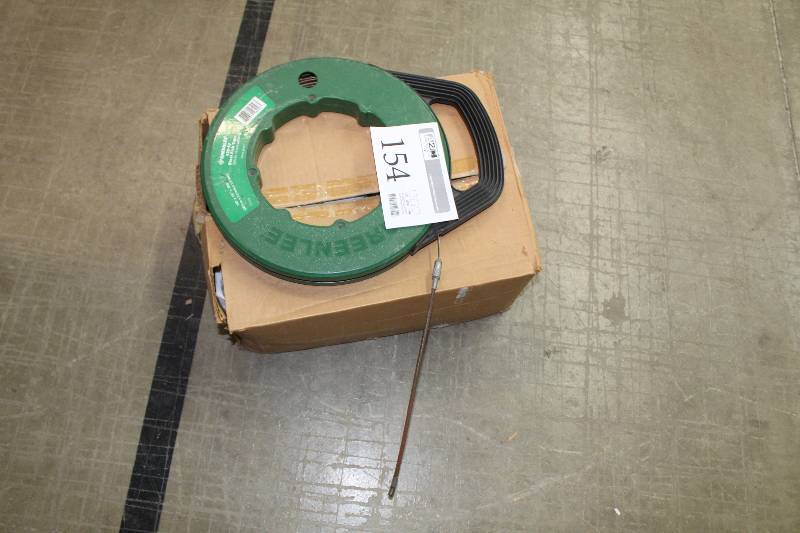 lot 154 image: Greenlee 100ft. Steel Fish Tape
