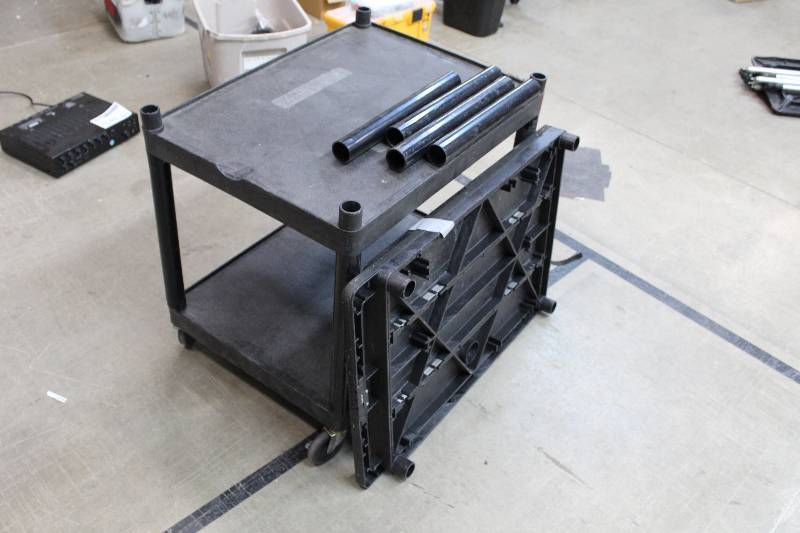 lot 180 image: Build-A-Cart Rolling 3-Shelf Cart