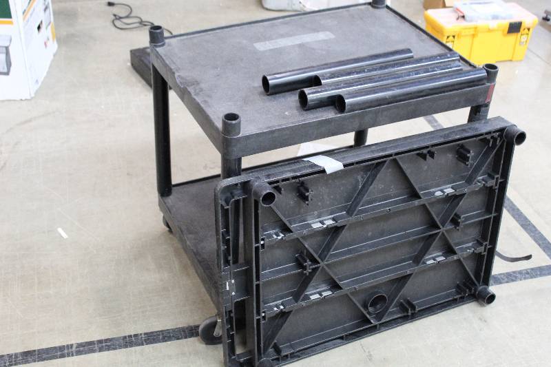 lot 181 image: Build-A-Cart Rolling 3-Shelf Cart