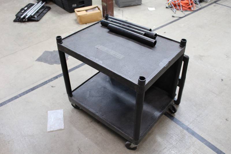 lot 183 image: Build-A-Cart Rolling 3-Shelf Cart