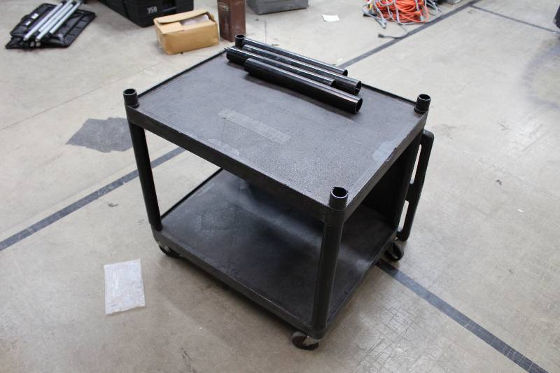 lot 186 image: Build-A-Cart Rolling 3-Shelf Cart