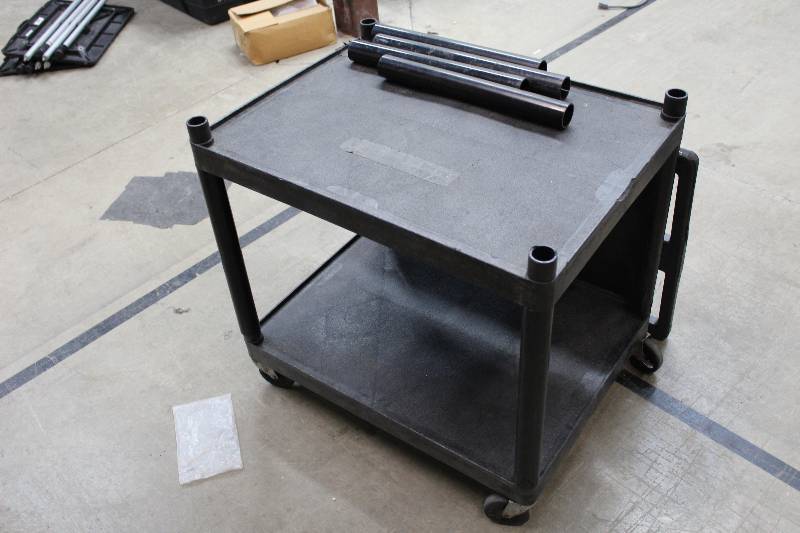 lot 189 image: Build-A-Cart Rolling 3-Shelf Cart