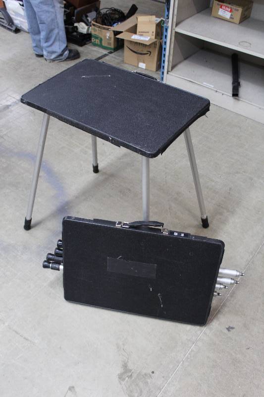 lot 221 image: Lot of (2) DaLite Projection  Stand