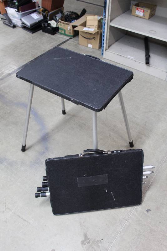 lot 222 image: Lot of (2) DaLite Projection  Stand