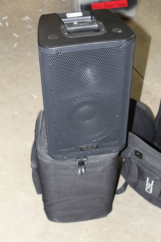 lot 141 image: Lot of (2) QSC M Series Commercial Audio Systems w Case