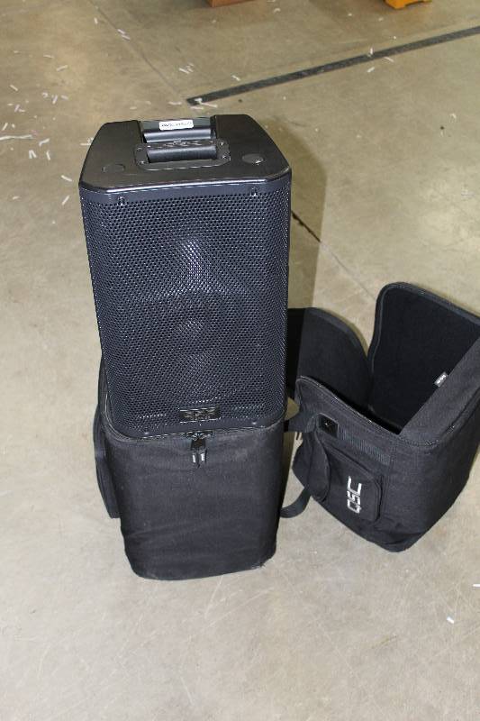 lot 144 image: Lot of (2) QSC M Series Commercial Audio Systems w Case