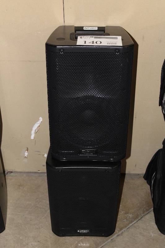 lot 140 image: Lot of (2) QSC M Series Commercial Audio Systems w Case