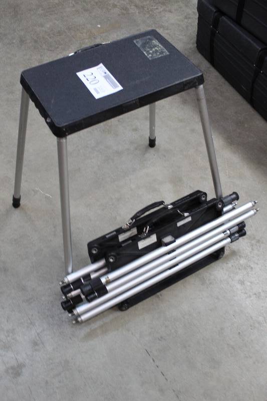 lot 220 image: Lot of (3) DaLite Projection Stand