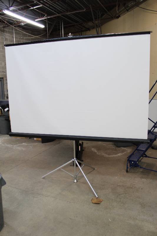 lot 240 image: Draper 96in. Projection Screen w Stand