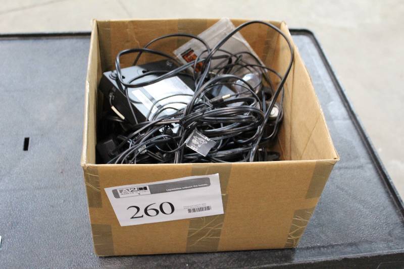 lot 260 image: Power Cords, Speaker Stand Mounts