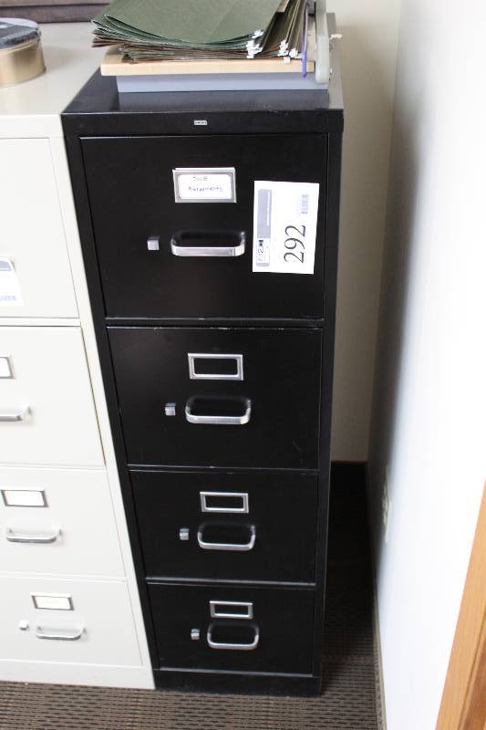 lot 292 image: 4-Drawer Metal File Cabinet
