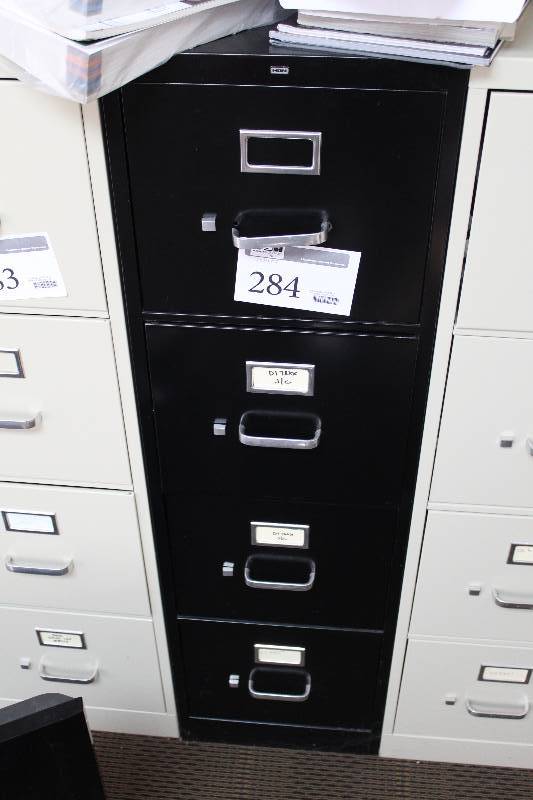 lot 284 image: 4-Drawer Metal File Cabinet