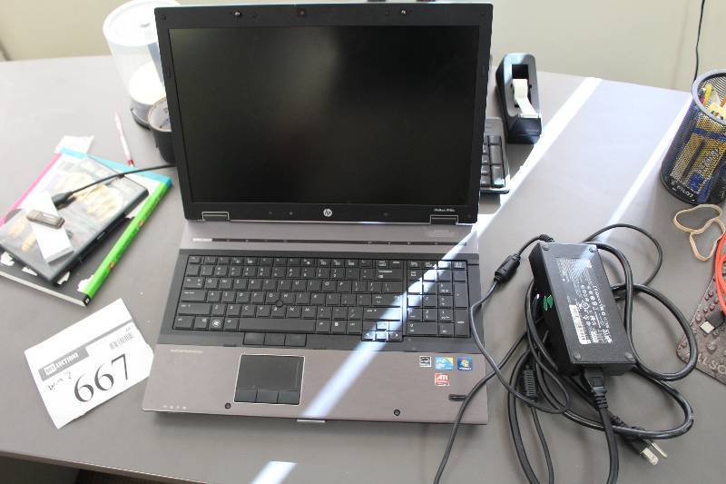 lot 667 image: HP EliteBook Laptop w Windows 7 OS
