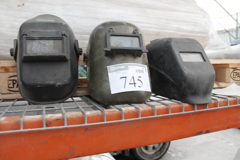 lot 745 image: Lot of (3) Welder Masks