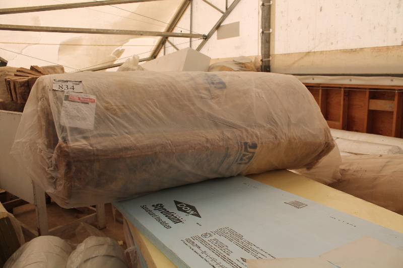 lot 834 image: John Mansville Pebs Blanket Metal Building R-25 8in. Insulation Rolls