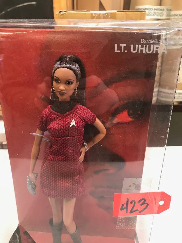 lot 423 image: LT. UHURA STAR TREK BARBIE DOLL