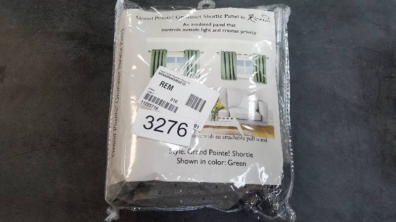 lot 3276 image: Ricardo Trading Grand Pointe 54 x 54 Room-Darkening Grommet Panel Smoke