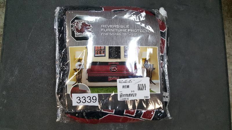 lot 3339 image: NCAA Collegiate Licensed Sofa Protector South Carolina Gamecocks