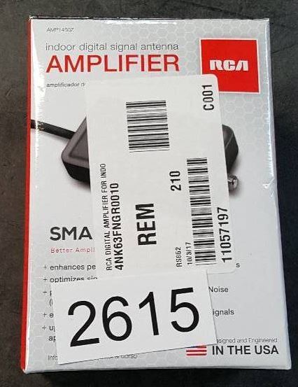 lot 2615 image: RCA Digital Amplifier for Indoor Antennas - Black