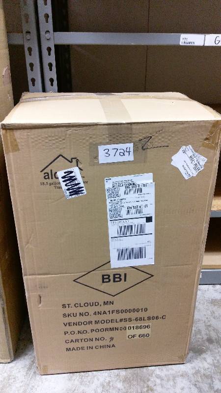 lot 3724 image: alcove 18.5-Gallon Motion-Sensor Trash Can