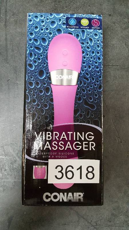 lot 3618 image: Conair Waterproof Vibrating Wand Personal Massager