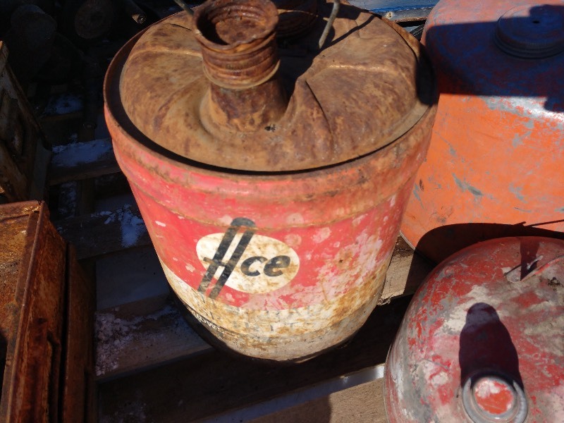 lot 78 image: Red Gas Cans (5)