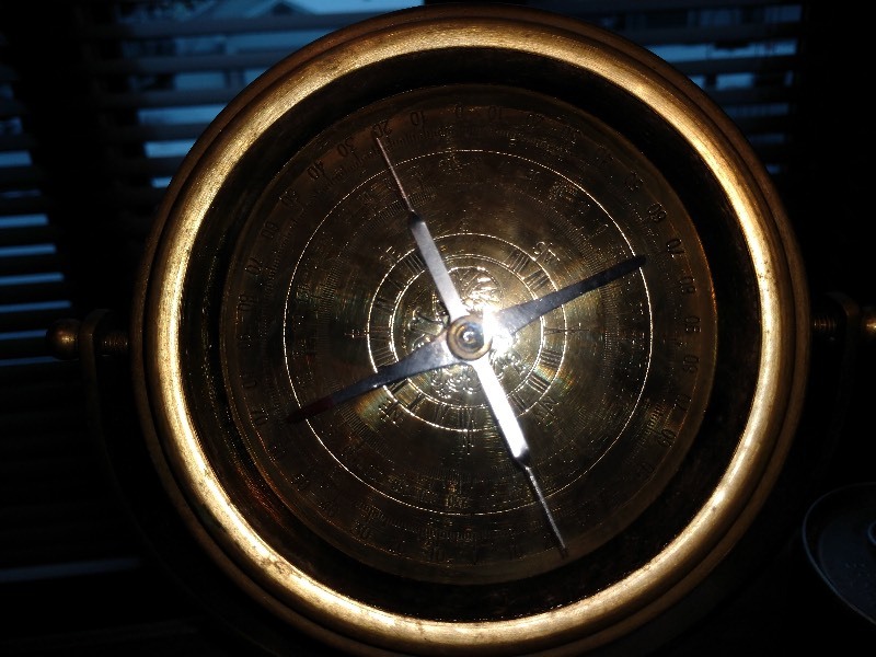 lot 121 image: Nautical Maritime Ships Compass Brass