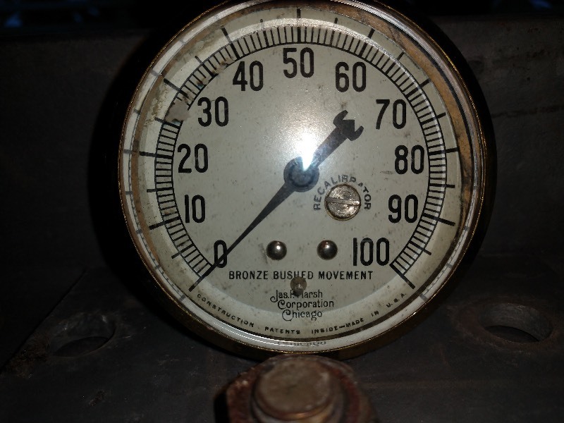 lot 129 image: Ashcroft Jas. P. Marsh Corporation Chicago Gauge 
