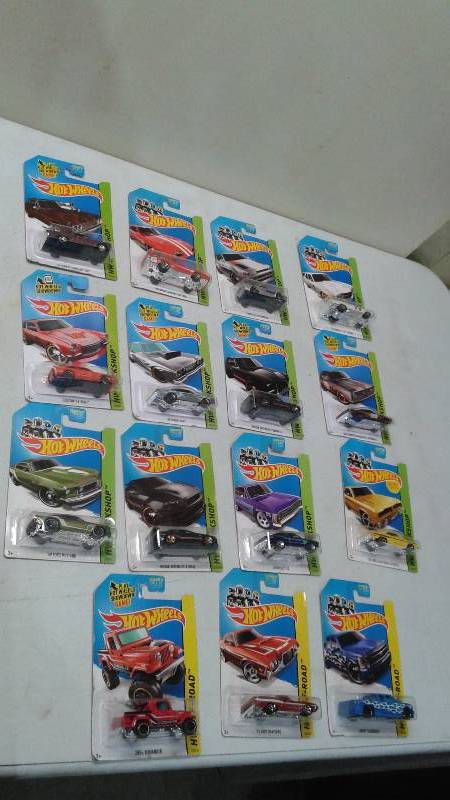 Lot Of 15 Hot Wheels Cars, New In Package, Package May Show Minor Wear, Most HW Workshop