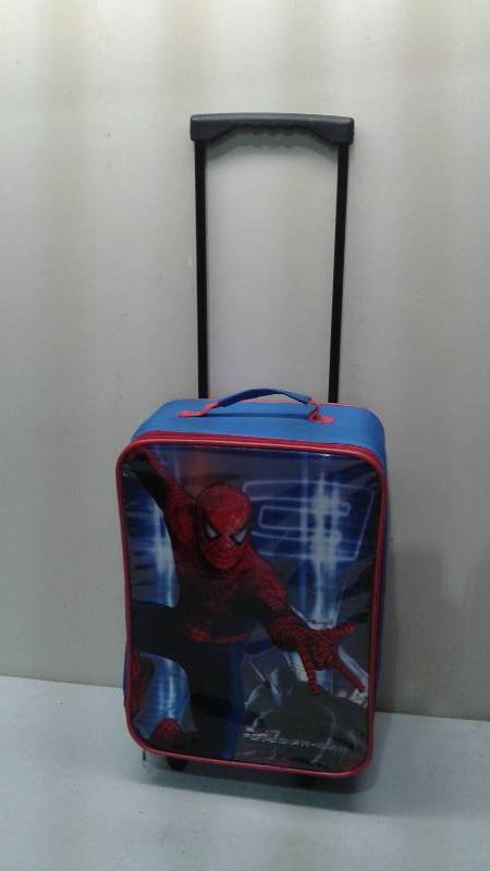 Kids Spiderman Rolling Travel Suit Case Bag, May Show Minor Wear, Works Fine, Luggage