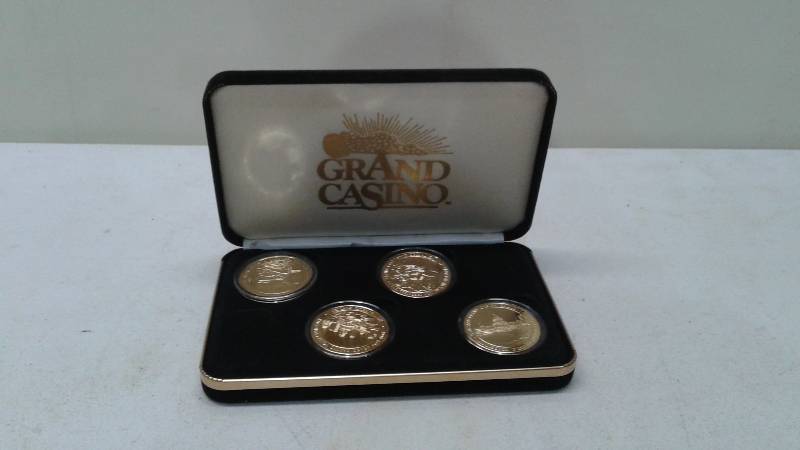 Set Of Grand Casino Collector Coins, Minnesota Landmarks